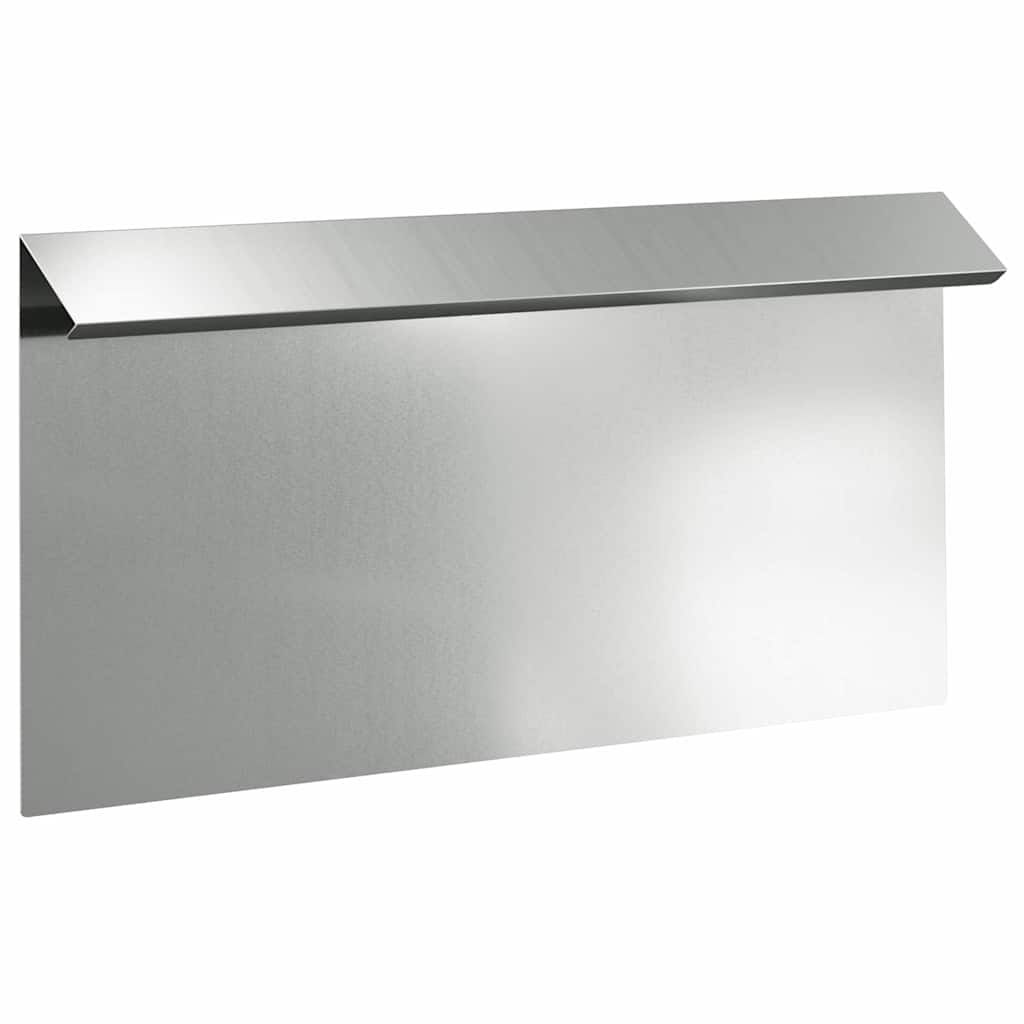 vidaXL Φράκτης σαλιγκαριών 16 pcs Ασημί 50 x 3,5 x 25 εκ