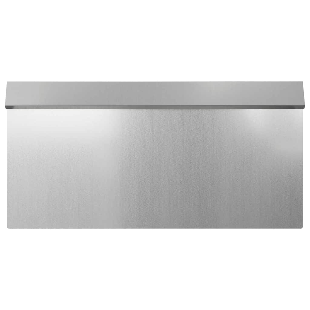 vidaXL Φράκτης σαλιγκαριών 16 pcs Ασημί 50 x 3,5 x 25 εκ