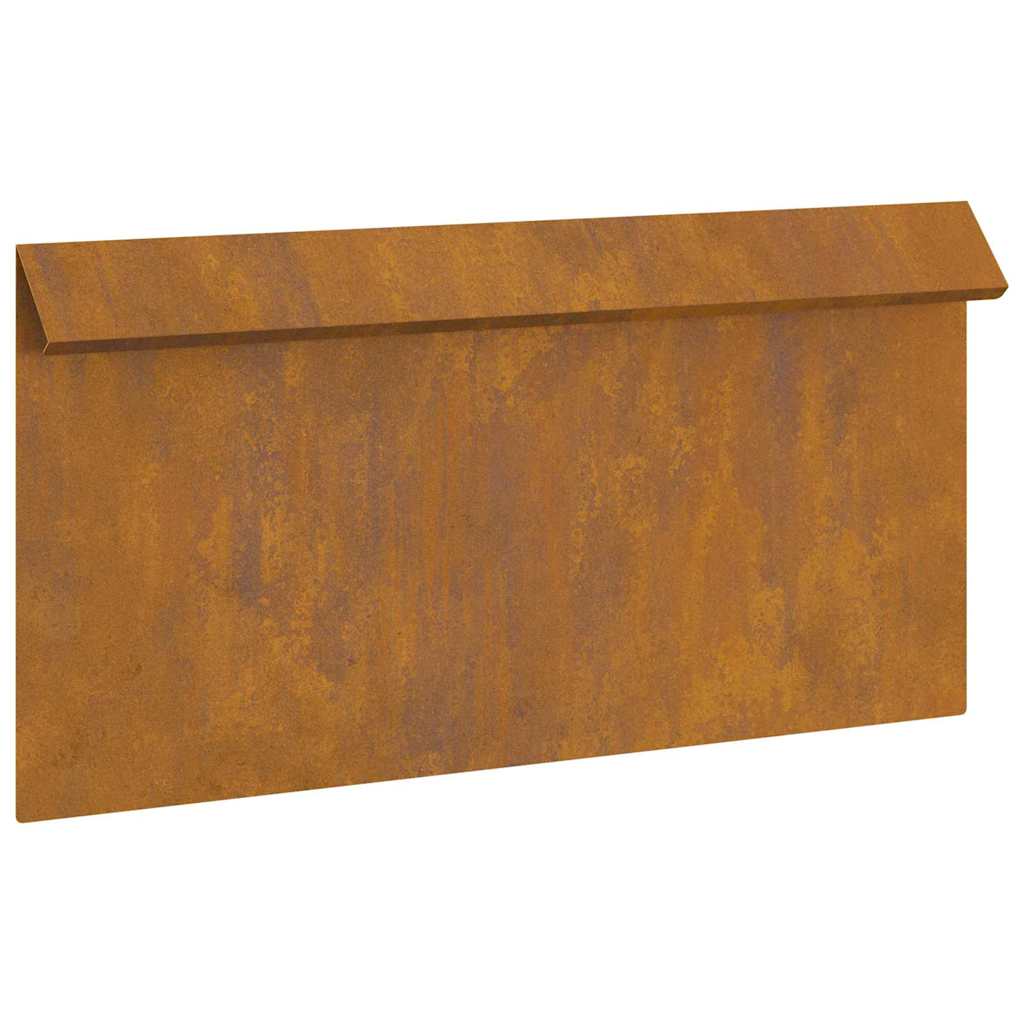 vidaXL Φράκτης σαλιγκαριών Σκ rusty 50 x 3,5 x 25 εκ