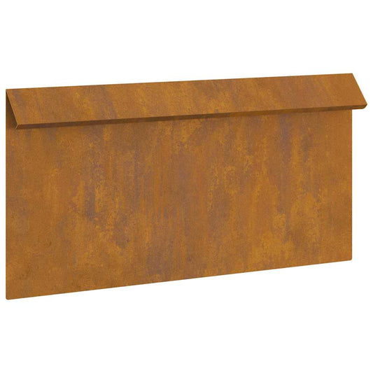 vidaXL Φράκτης σαλιγκαριών 16 pcs Σκ rusty 50 x 3,5 x 25 εκ