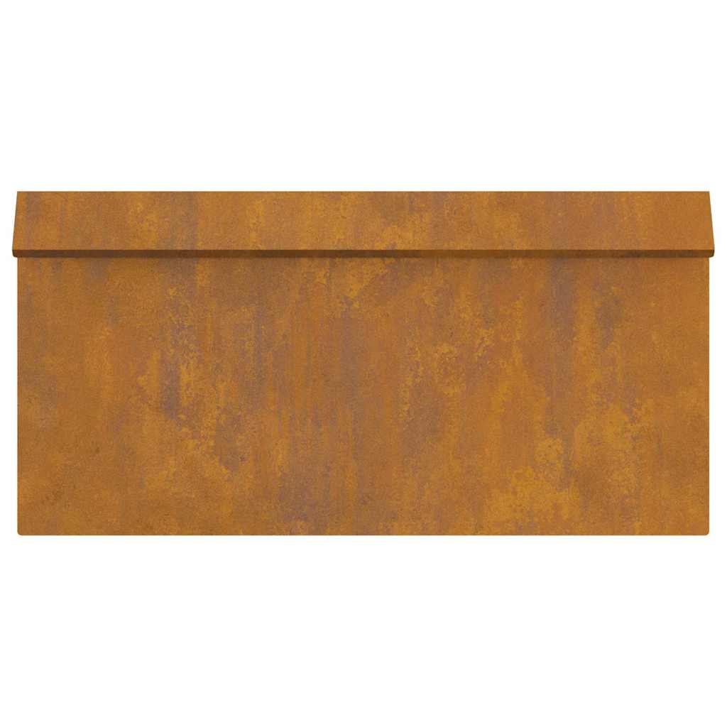 vidaXL Φράκτης σαλιγκαριών 16 pcs Σκ rusty 50 x 3,5 x 25 εκ
