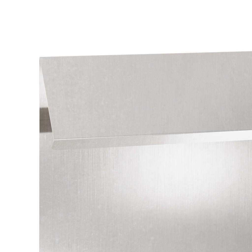 vidaXL Φράκτης σαλιγκαριών 4 pcs Ασημί 100 x 3,5 x 25 εκ
