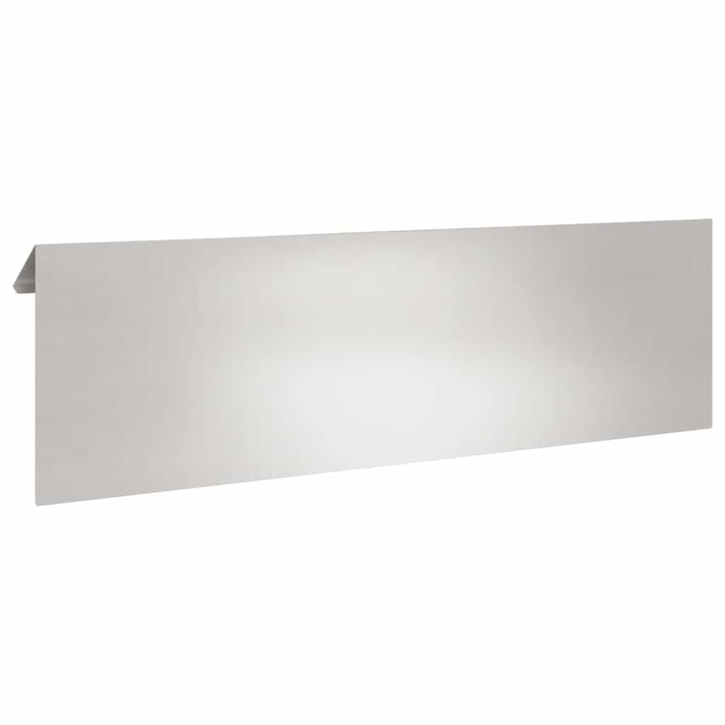 vidaXL Φράκτης σαλιγκαριών 4 pcs Ασημί 100 x 3,5 x 25 εκ