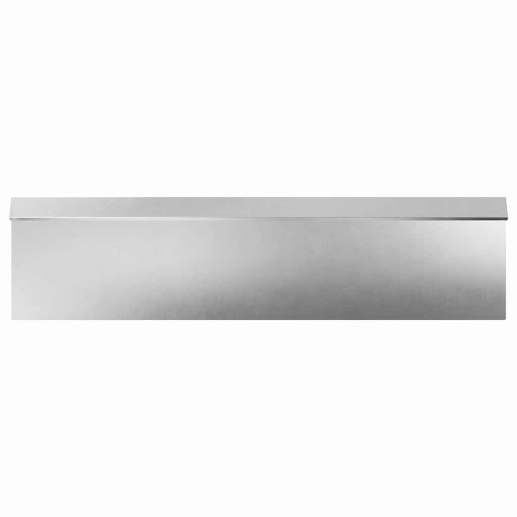 vidaXL Φράκτης σαλιγκαριών 4 pcs Ασημί 100 x 3,5 x 25 εκ