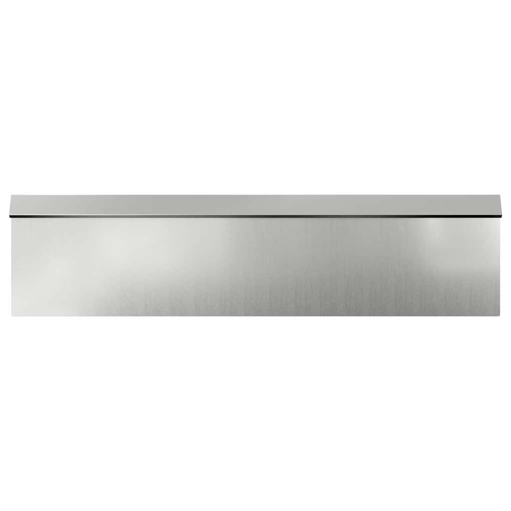 vidaXL Φράκτης σαλιγκαριών 4 pcs Ασημί 100 x 3,5 x 25 εκ