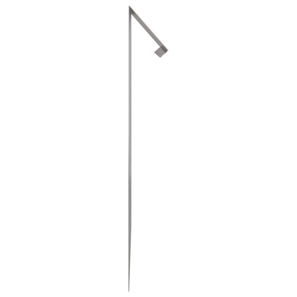 vidaXL Φράκτης σαλιγκαριών 4 pcs Ασημί 100 x 3,5 x 25 εκ