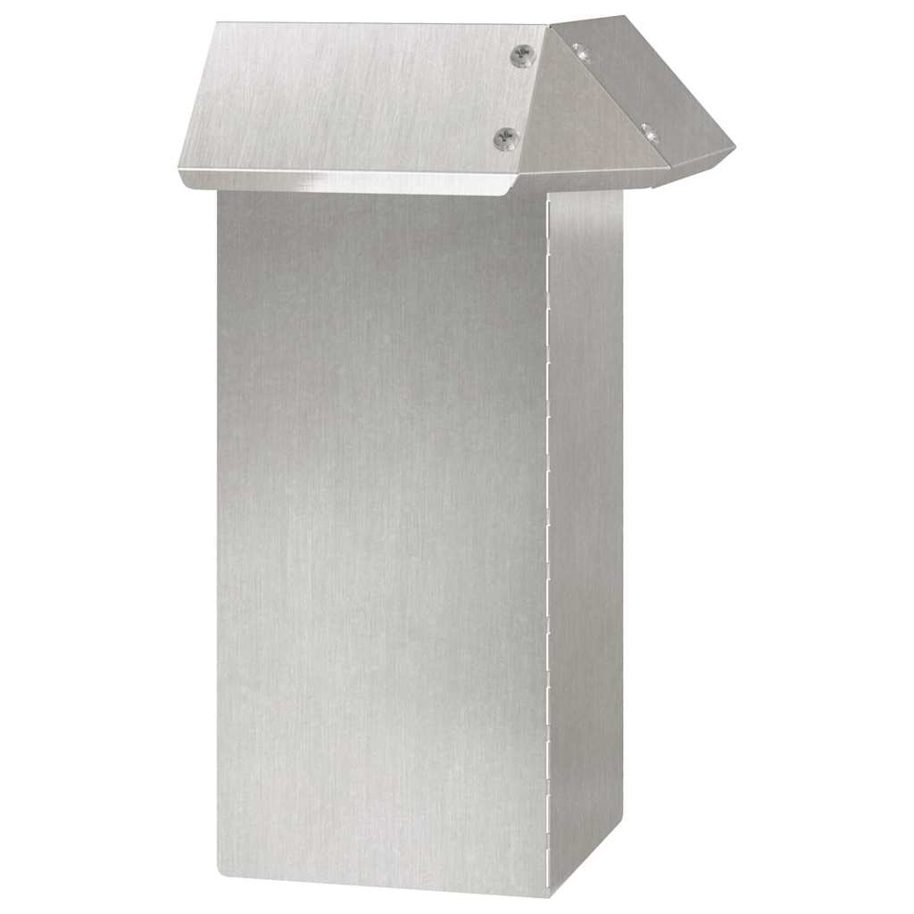 vidaXL Φράκτης σαλιγκαριών Ασημί 13,5 x 13,5 x 25 εκ Ανοξείδωτο ατσάλι