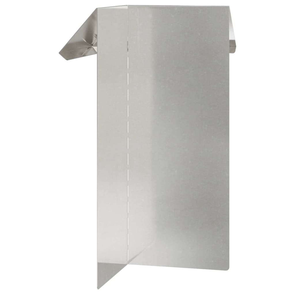 vidaXL Φράκτης σαλιγκαριών 4 pcs Ασημί 13,5 x 13,5 x 25 εκ