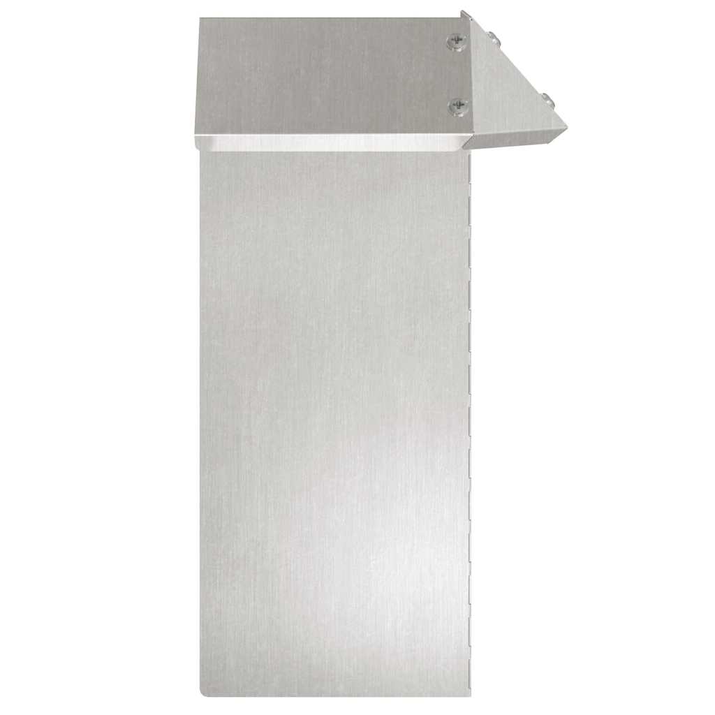 vidaXL Φράκτης σαλιγκαριών 4 pcs Ασημί 13,5 x 13,5 x 25 εκ