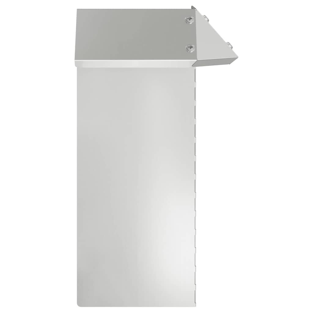vidaXL Φράκτης σαλιγκαριών Ασημί 13,5 x 13,5 x 25 εκ