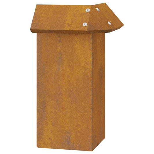 vidaXL Φράκτης σαλιγκαριών Σκ rusty 13,5 x 13,5 x 25 εκ