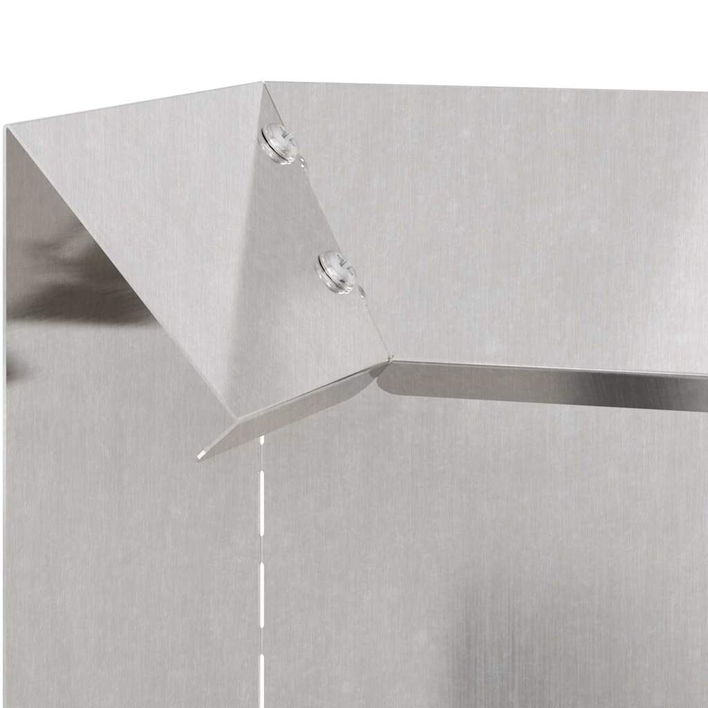 vidaXL Φράκτης σαλιγκαριών 4 pcs Ασημί 10 x 10 x 25 εκ