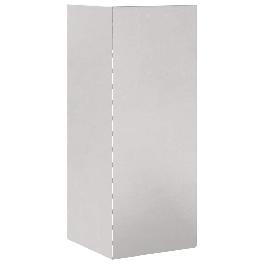 vidaXL Φράκτης σαλιγκαριών 4 pcs Ασημί 10 x 10 x 25 εκ