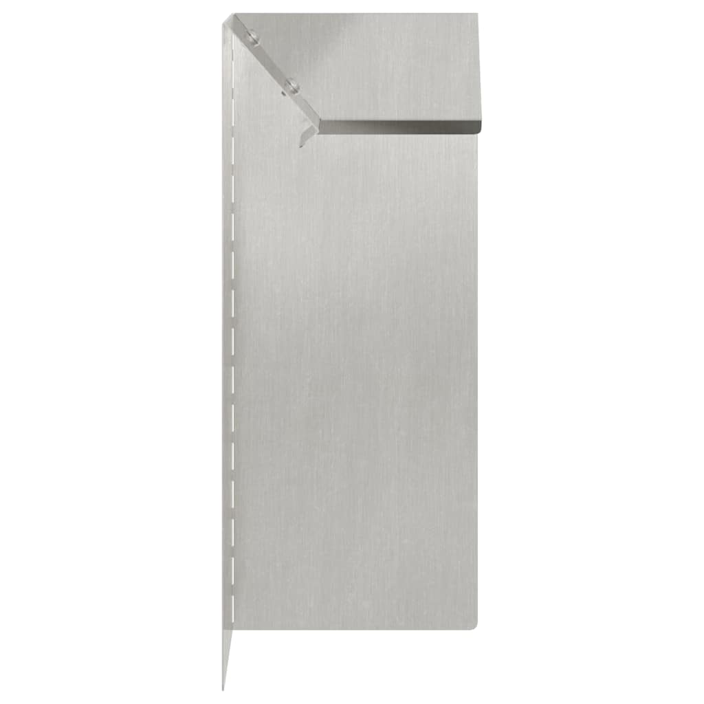 vidaXL Φράκτης σαλιγκαριών 4 pcs Ασημί 10 x 10 x 25 εκ