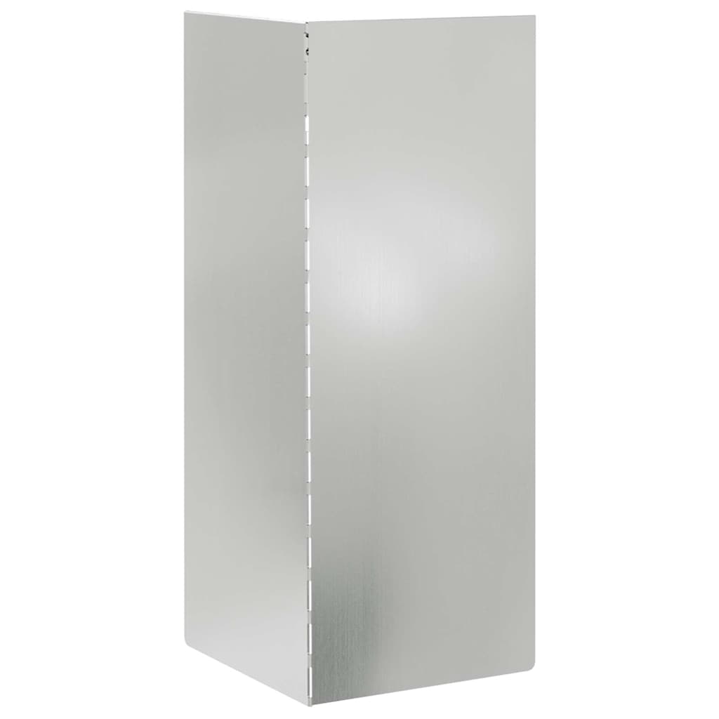 vidaXL Φράκτης σαλιγκαριών 4 pcs Ασημί 10 x 10 x 25 εκ