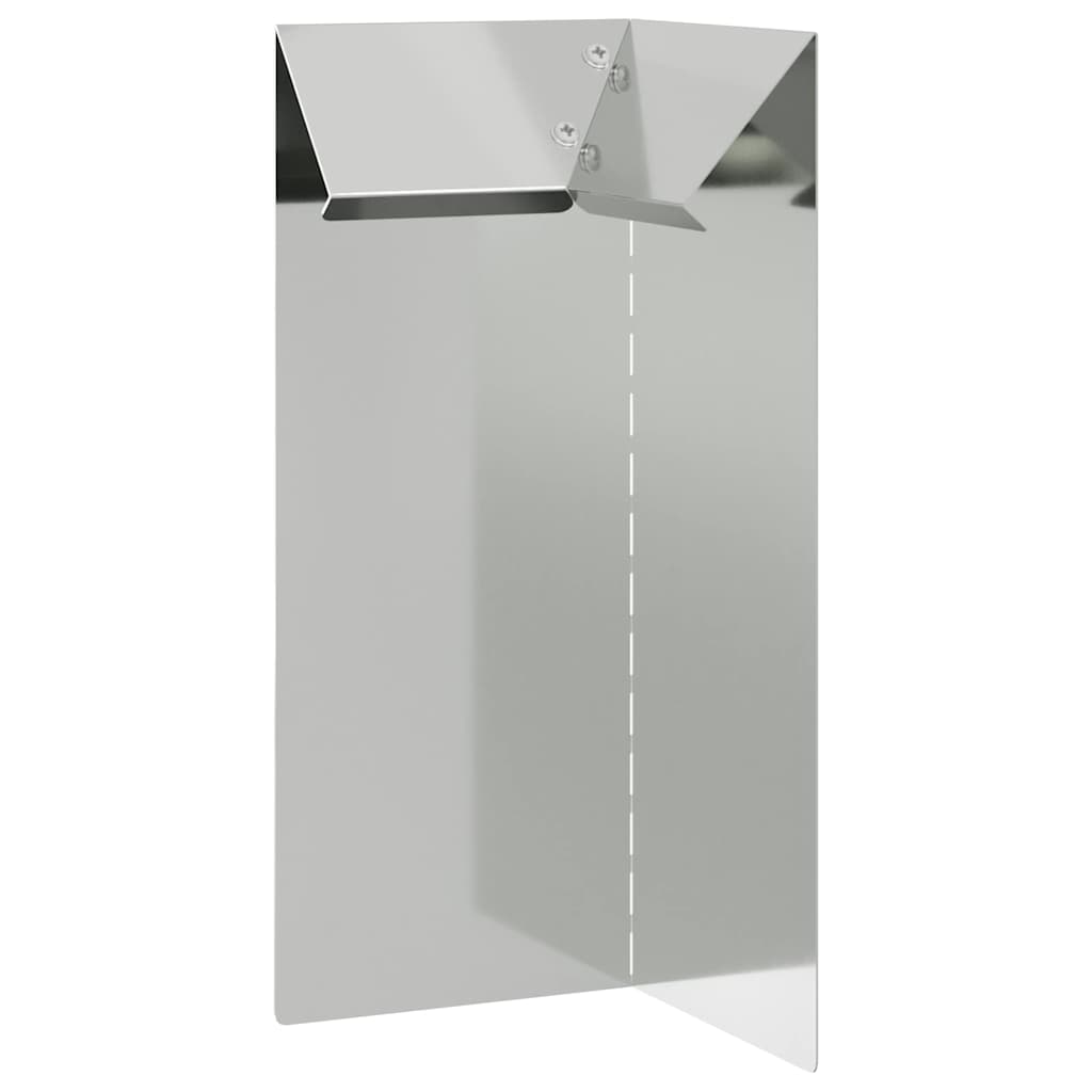 vidaXL Φράκτης σαλιγκαριών 4 pcs Ασημί 10 x 10 x 25 εκ