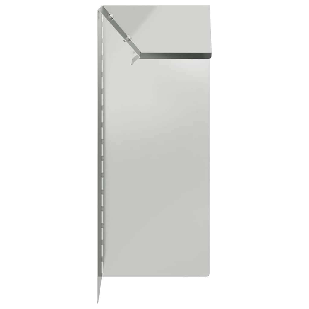 vidaXL Φράκτης σαλιγκαριών 4 pcs Ασημί 10 x 10 x 25 εκ