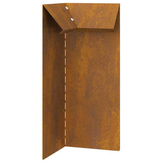 vidaXL Φράκτης σαλιγκαριών Σκ rusty 10 x 10 x 25 εκ