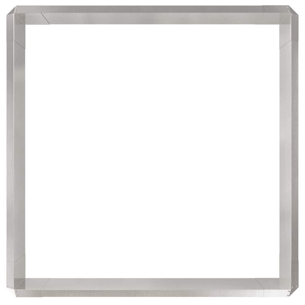 vidaXL Φράχτες με σαλιγκάρια 8 pcs Ασημί Ανοξείδωτο ατσάλι