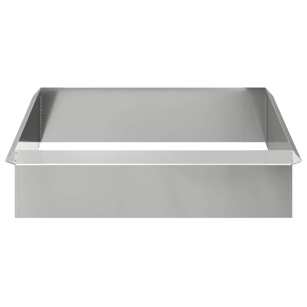 vidaXL Φράχτες με σαλιγκάρια 8 pcs Ασημί Επικαλυμμένος Χάλυβας