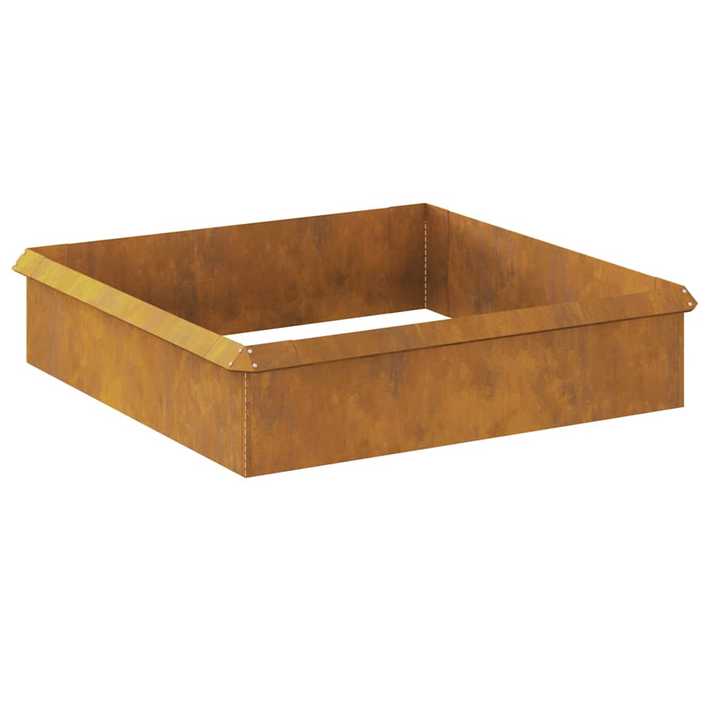 vidaXL Φράχτες με σαλιγκάρια 8 pcs Σκ rusty Ατσάλι Σκληρυθέν στον Αέρα