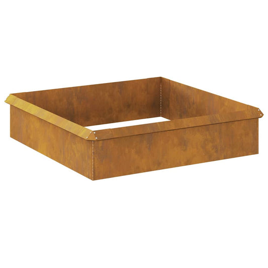 vidaXL Φράχτες με σαλιγκάρια 8 pcs Σκ rusty Ατσάλι Σκληρυθέν στον Αέρα
