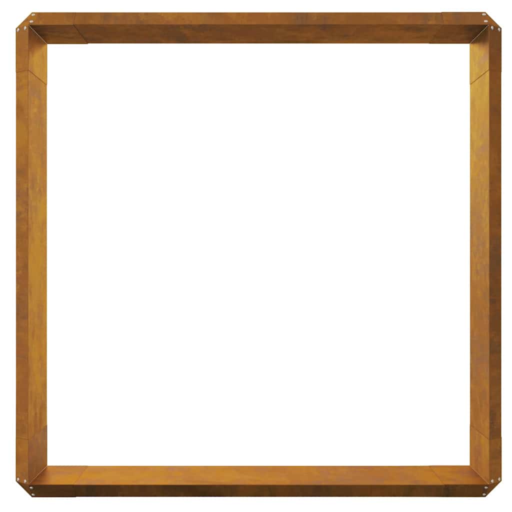 vidaXL Φράχτες με σαλιγκάρια 8 pcs Σκ rusty Ατσάλι Σκληρυθέν στον Αέρα