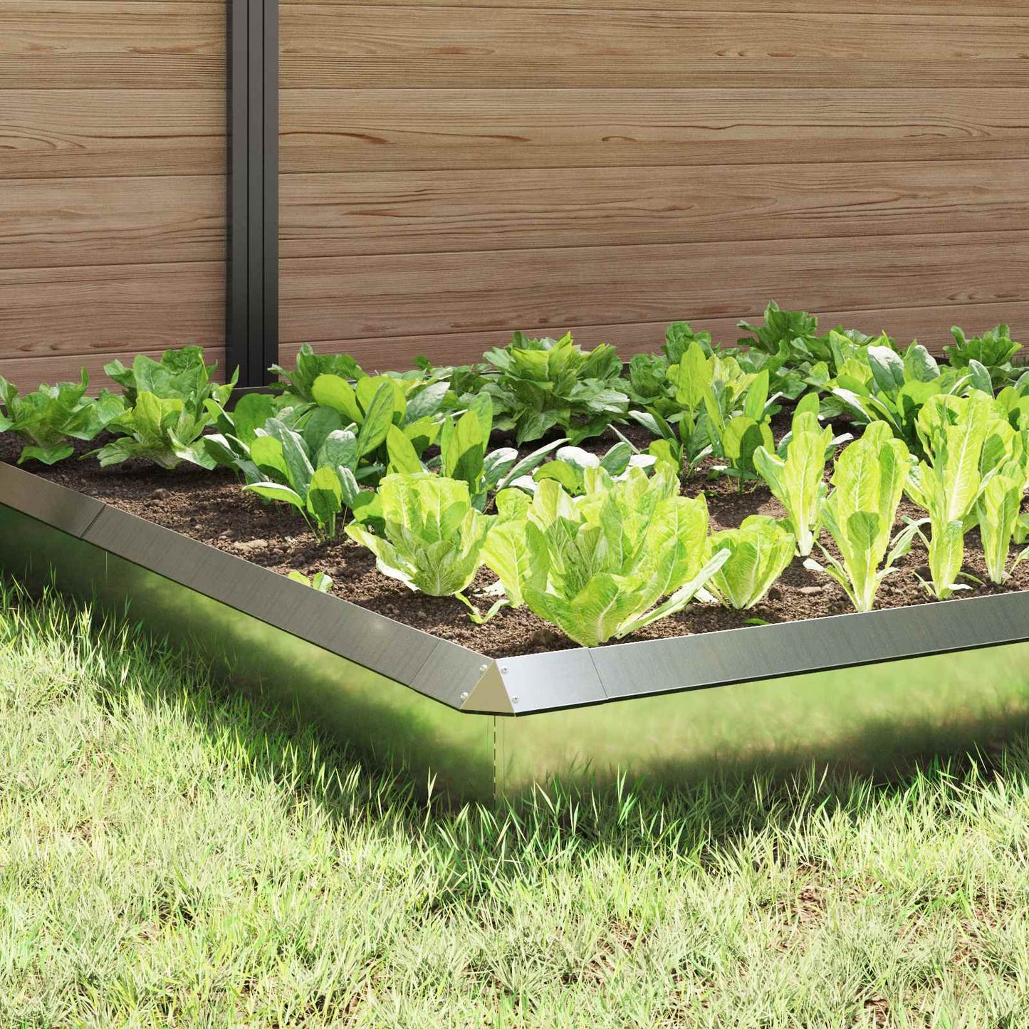 vidaXL Φράχτες με σαλιγκάρια 12 pcs Ασημί Επικαλυμμένος Χάλυβας