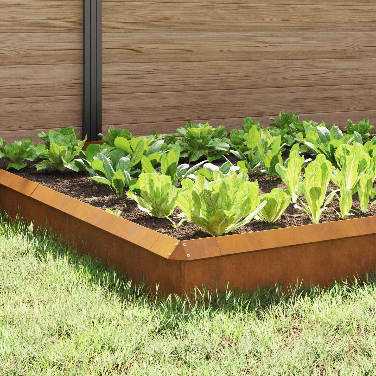 vidaXL Φράχτες με σαλιγκάρια 12 pcs Σκ rusty