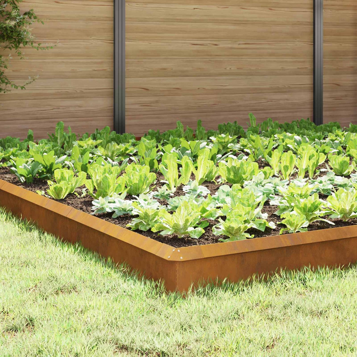 vidaXL Φράχτες με σαλιγκάρια 20 pcs Σκ rusty