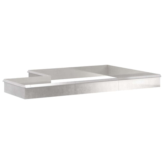 vidaXL Φράχτες με σαλιγκάρια 16 pcs Ασημί Ανοξείδωτο ατσάλι