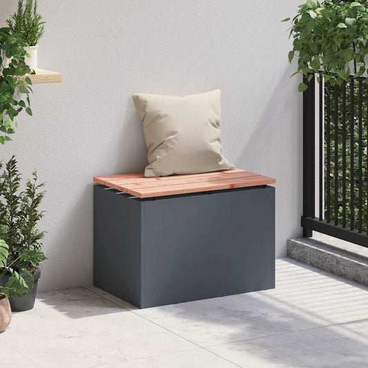 vidaXL Παγκάκι κήπου 1-Αριθμός καθισμάτων 60 x 40 x 43 εκ Ατσάλι