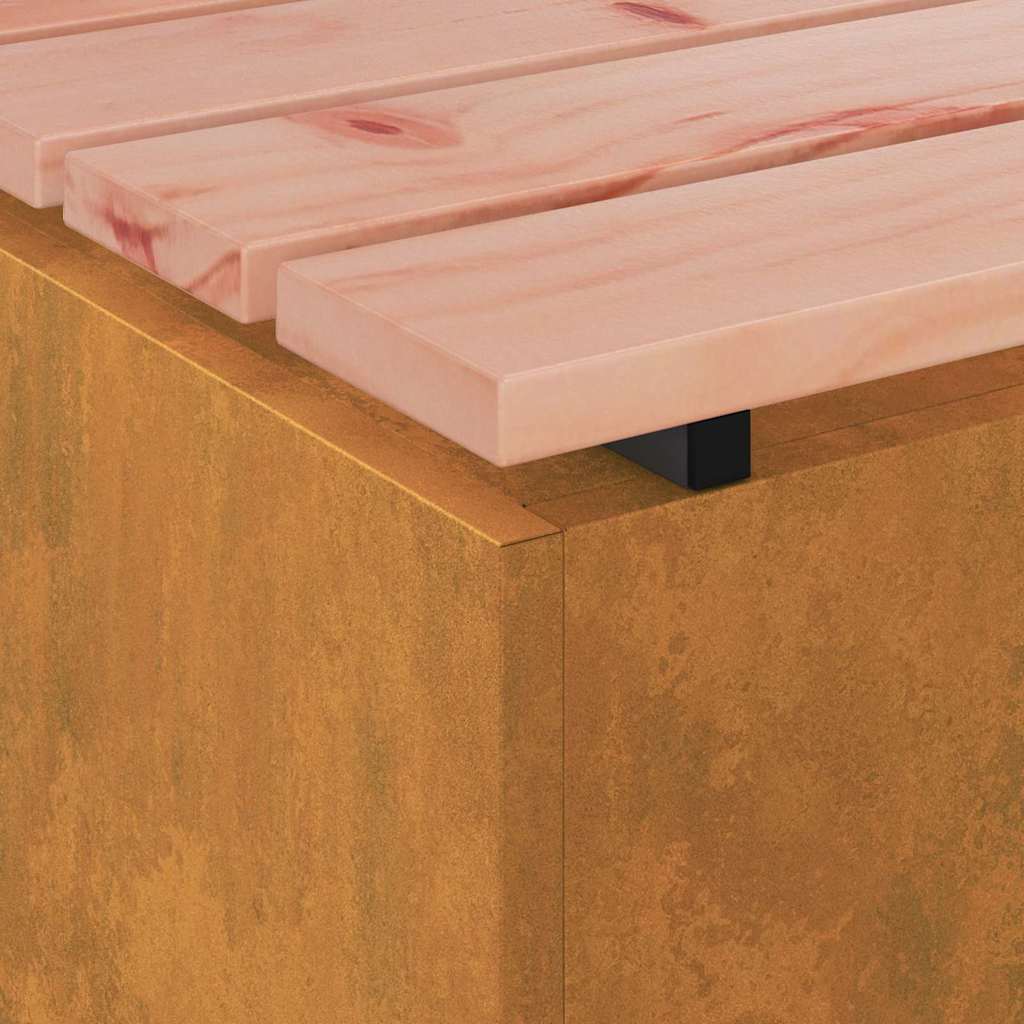 vidaXL Παγκάκι κήπου Σκ rusty 60 x 40 x 43 εκ