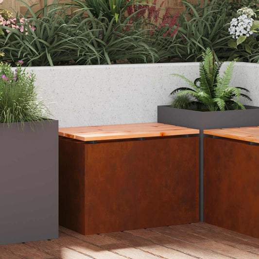 vidaXL Παγκάκι κήπου Σκ rusty 60 x 40 x 43 εκ