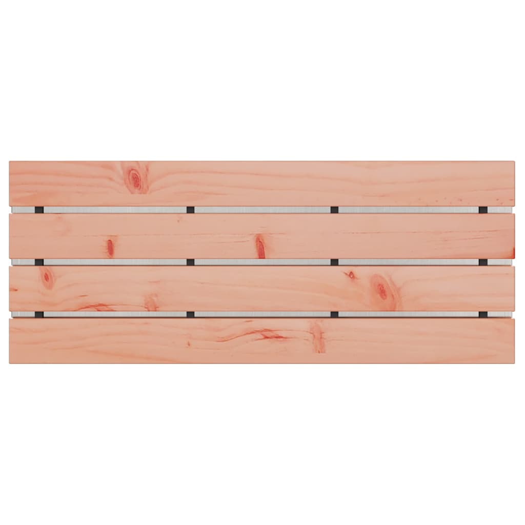 vidaXL Παγκάκι κήπου Ασημί 100 x 40 x 43 εκ Ανοξείδωτο ατσάλι