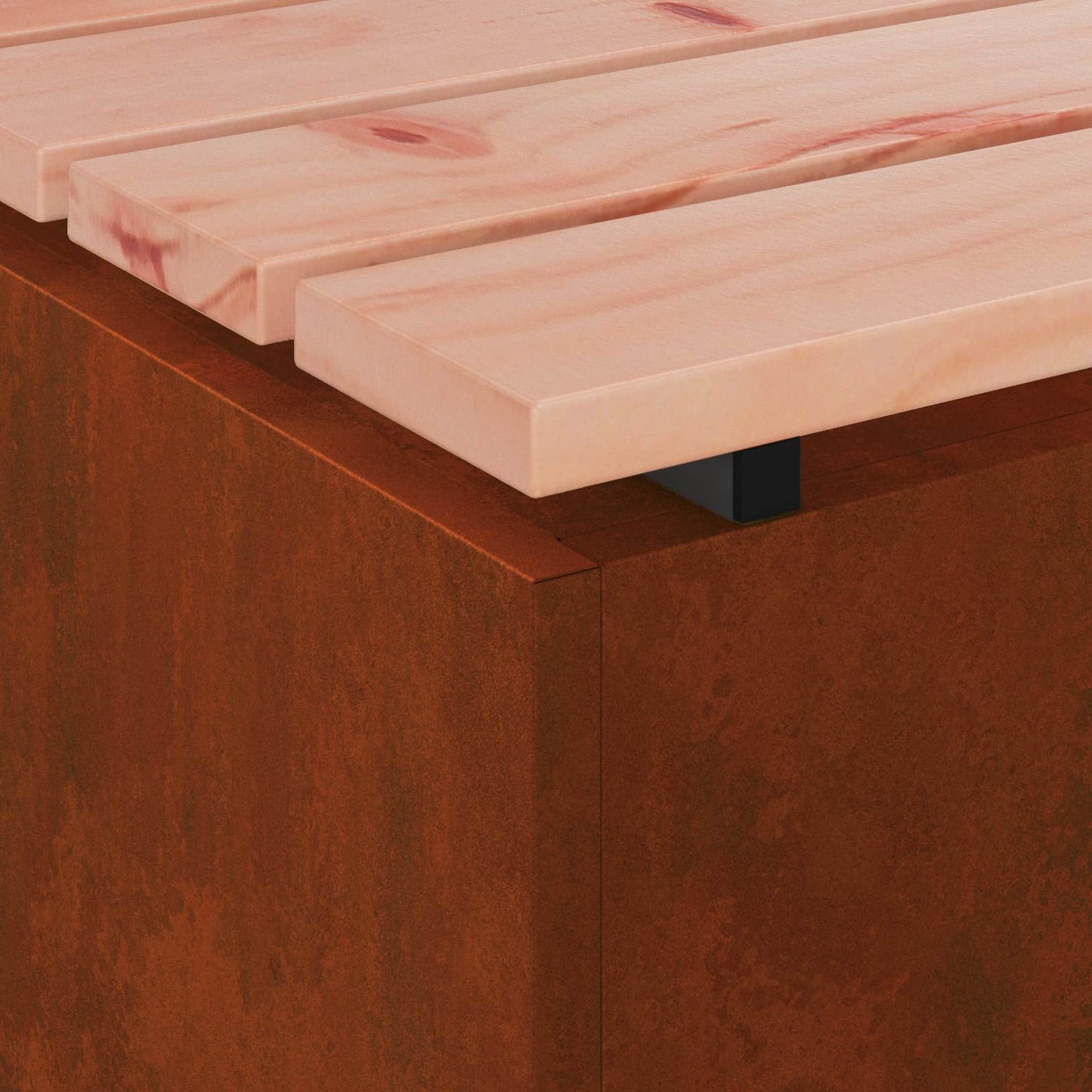 vidaXL Παγκάκι κήπου Σκ rusty 100 x 40 x 43 εκ