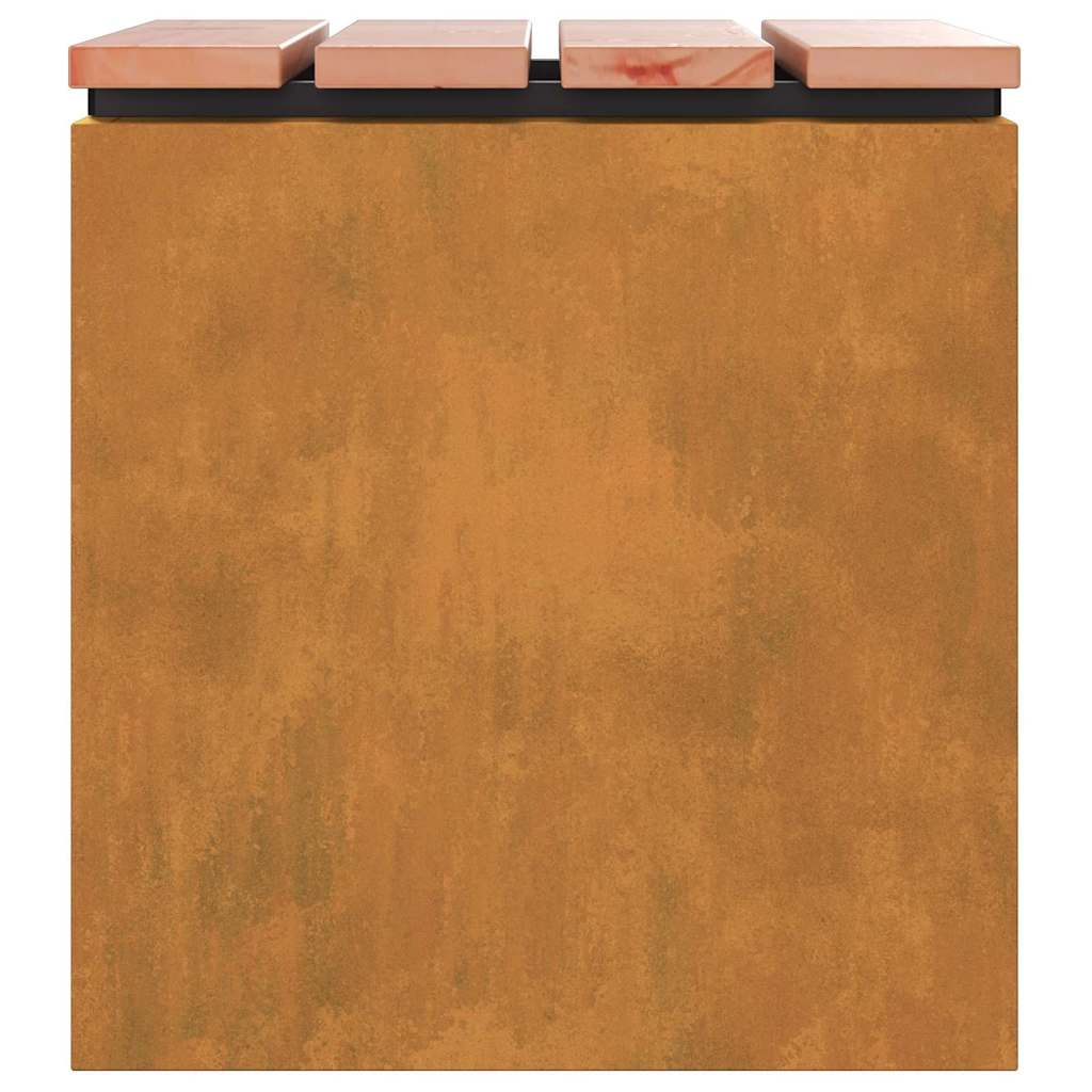 vidaXL Παγκάκι κήπου Σκ rusty 40 x 40 x 43 cm