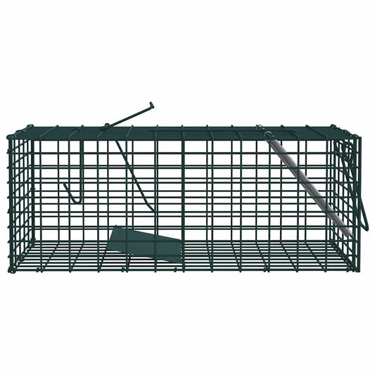 vidaXL Παγίδα Ζώων Πράσινο 31 x 13 x 12 εκ. Ατσάλι
