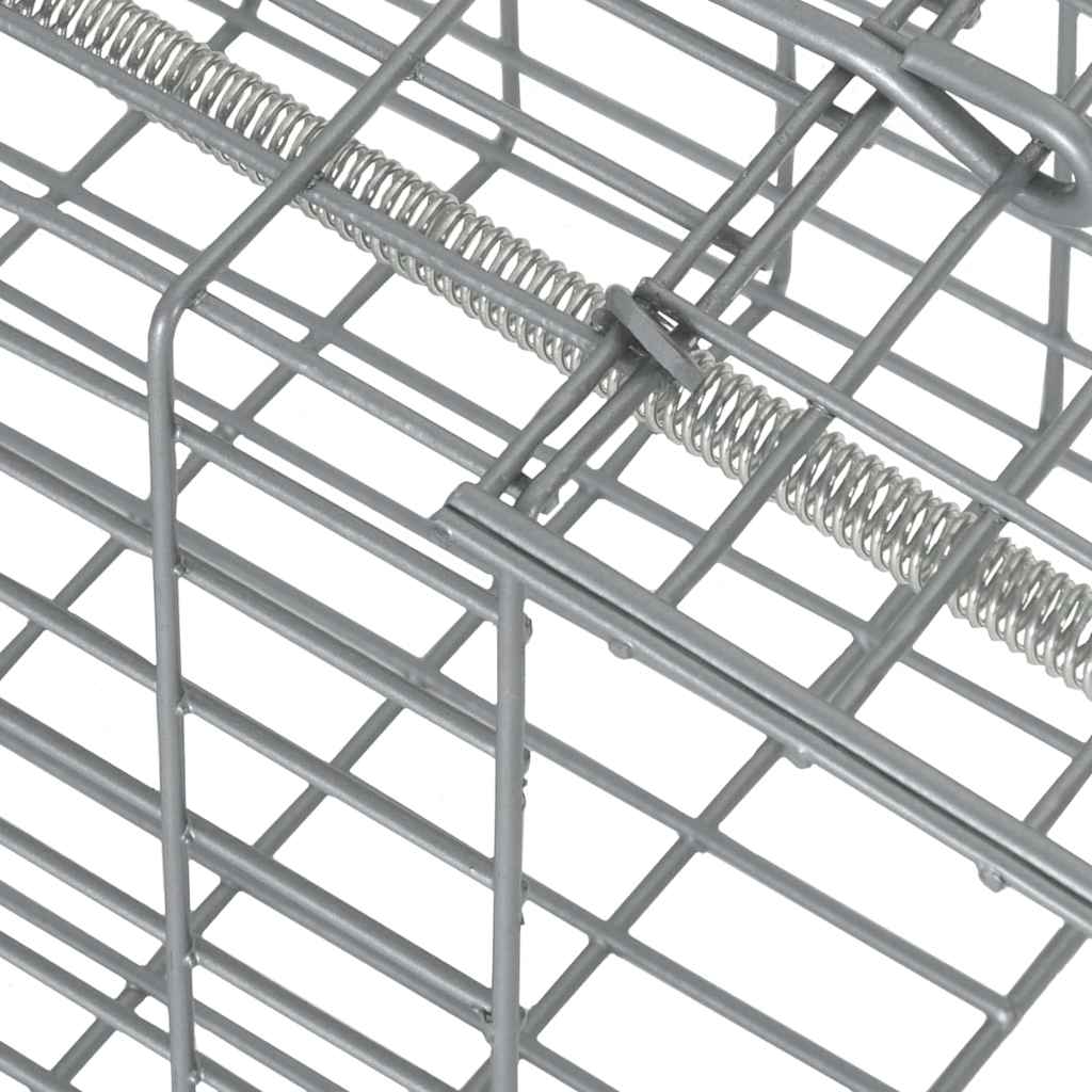 vidaXL Παγίδα Ζώων Ανθρακί 31 x 13 x 12 εκ. Ατσάλι