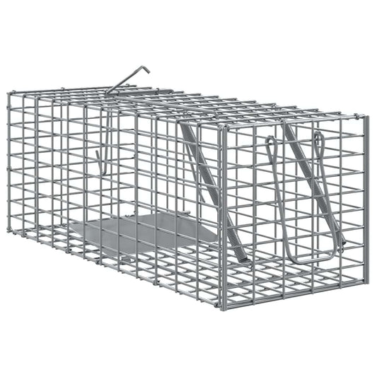 vidaXL Παγίδα Ζώων Ανθρακί 31 x 13 x 12 εκ. Ατσάλι