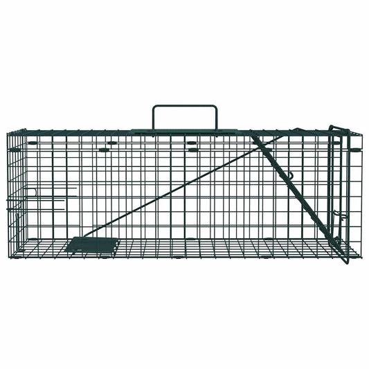vidaXL Παγίδα Ζώων Πράσινο 61 x 20 x 21,5 εκ Ατσάλι