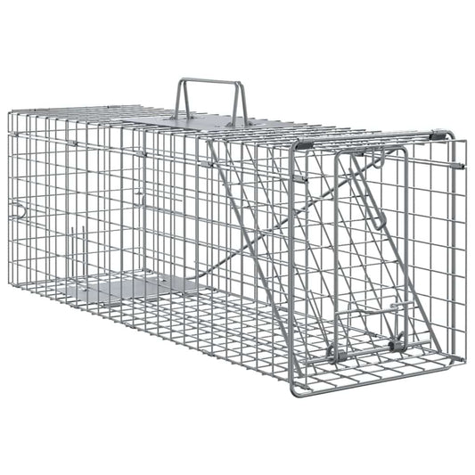 vidaXL Παγίδα Ζώων Ανθρακί 61 x 20 x 21,5 εκ Ατσάλι