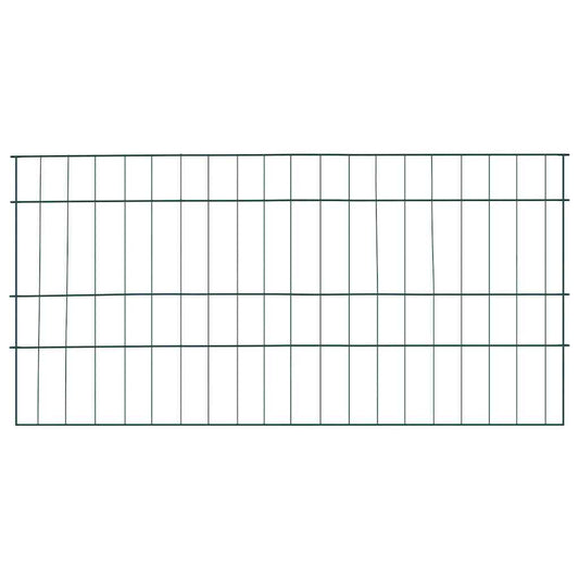 vidaXL Σετ φράχτη για λιμνούλες 5 pcs Πράσινο 100 x 50 cm Ατσάλι