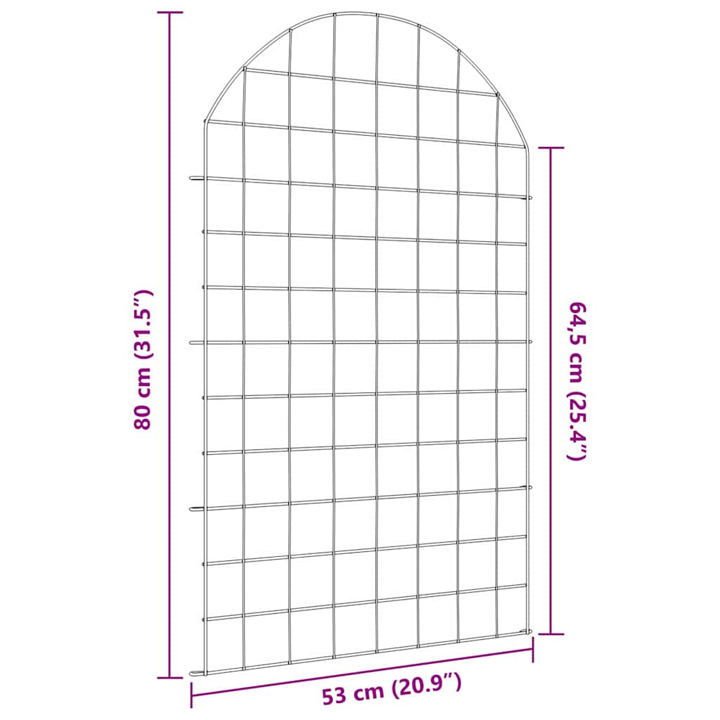 vidaXL Σετ φράχτη για λιμνούλες 8 pcs Πράσινο 50 x 80 cm Ατσάλι