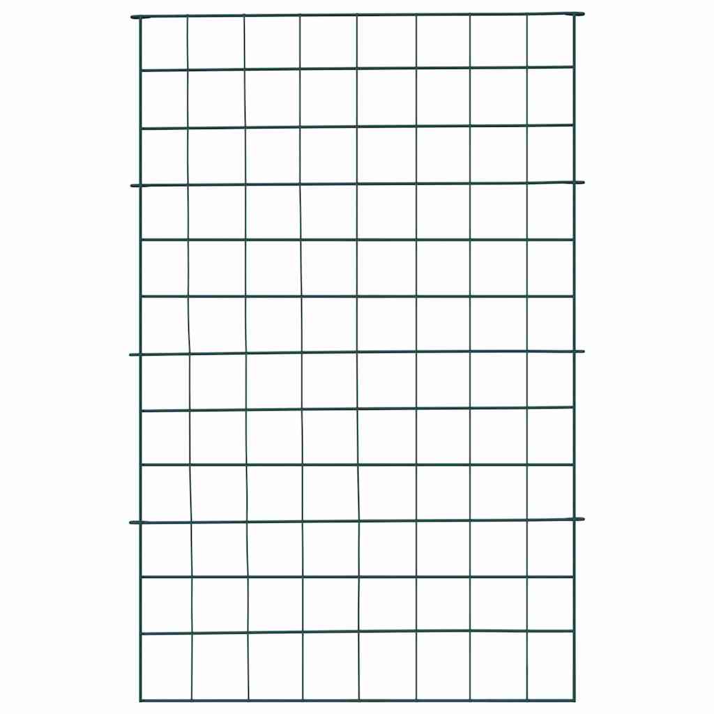 vidaXL Σετ φράχτη για λιμνούλες 8 pcs Πράσινο 50 x 80 cm Ατσάλι