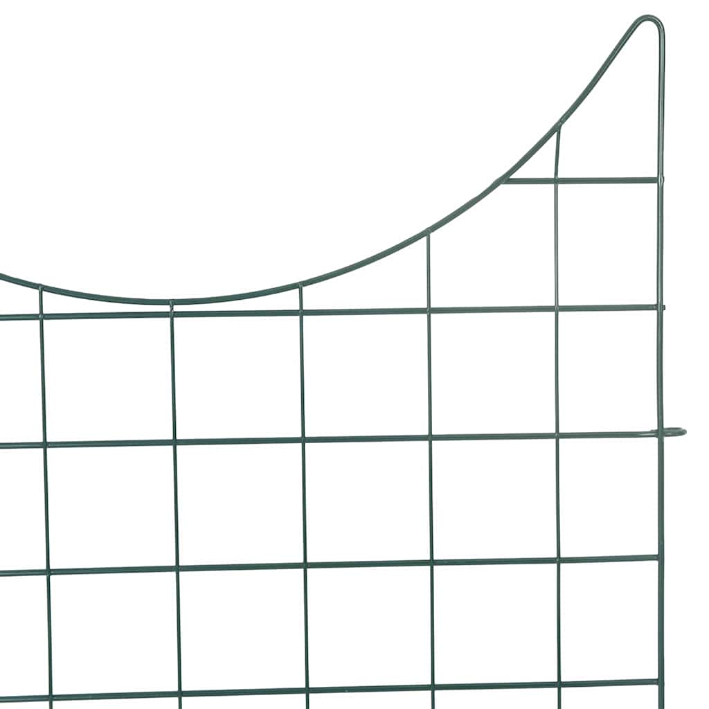 vidaXL Σετ φράχτη για λιμνούλες 8 pcs Πράσινο 50 x 80 cm Ατσάλι