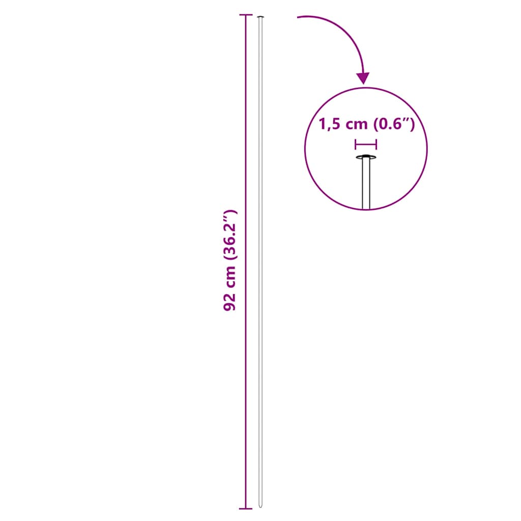vidaXL Σετ φράχτη για λιμνούλες 8 pcs Πράσινο 50 x 80 cm Ατσάλι