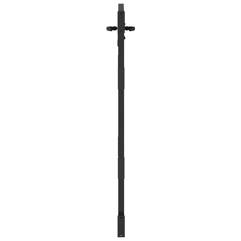 vidaXL Πύλη Κήπου Μαύρο 85 x 150 cm Ατσάλι με Επικάλυψη Πούδρας