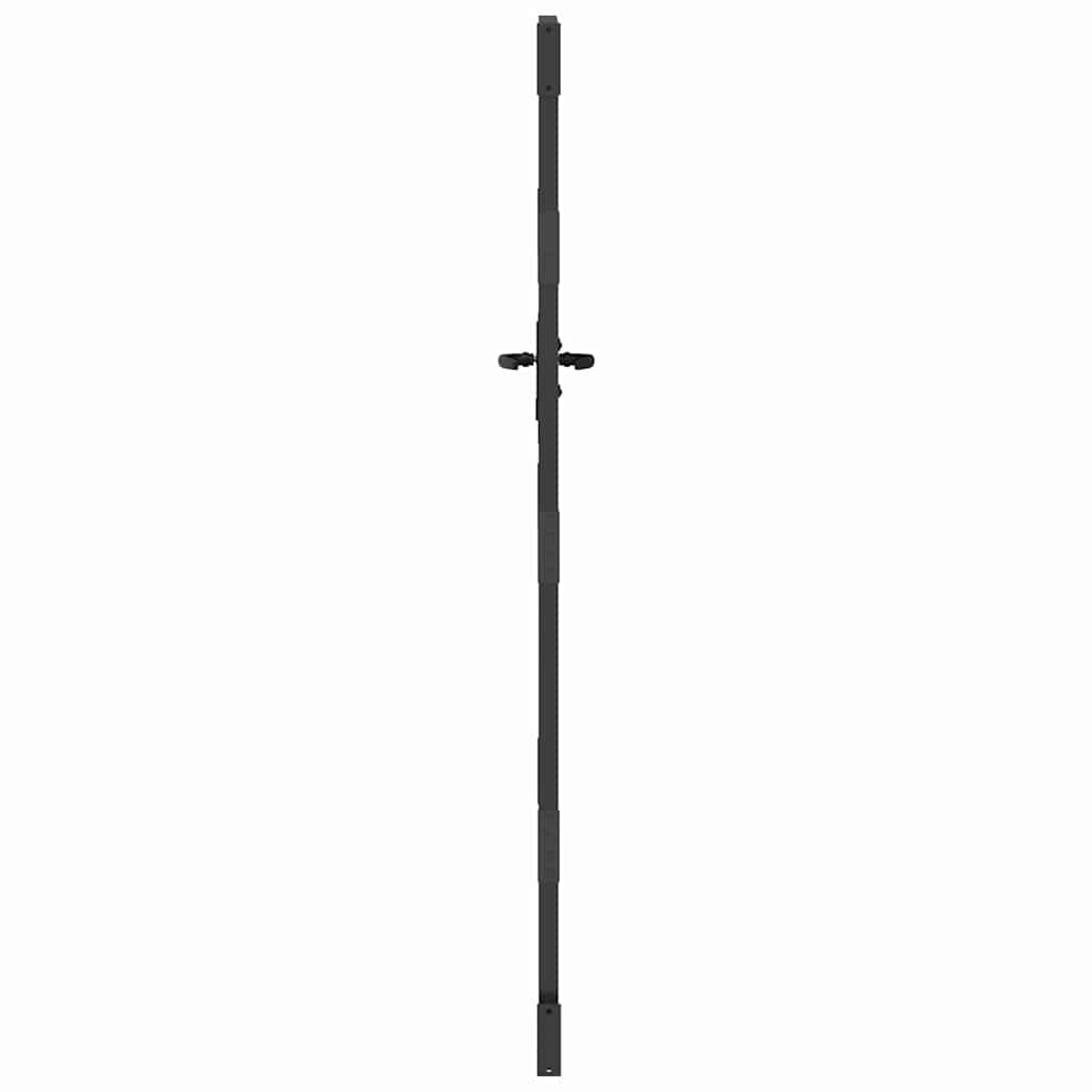 vidaXL Πύλη Κήπου Μαύρο 85 x 175 cm Ατσάλι με Επικάλυψη Πούδρας