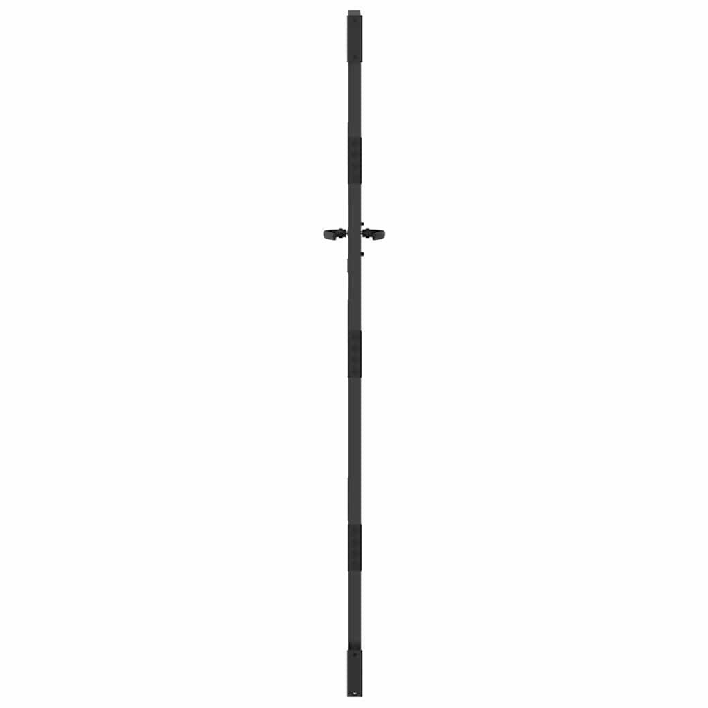 vidaXL Πύλη Κήπου Μαύρο 85 x 200 cm Ατσάλι με Επικάλυψη Πούδρας